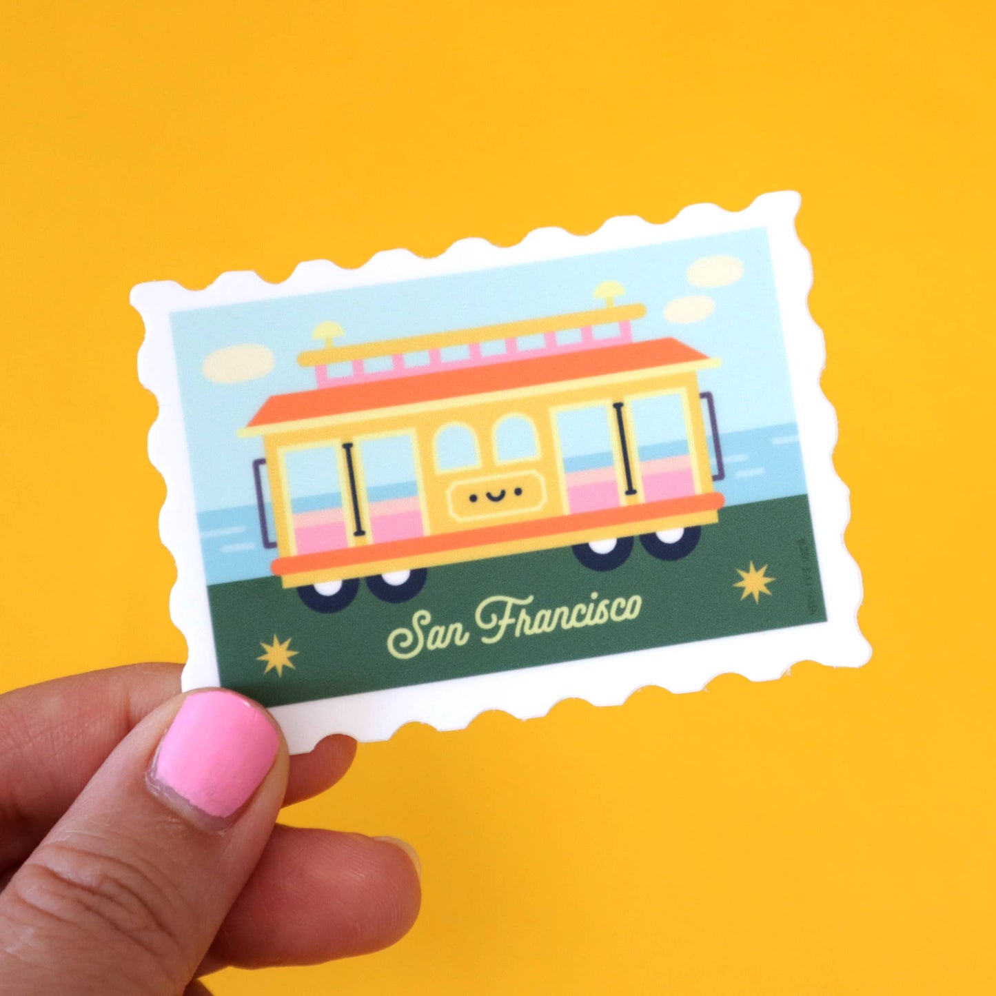 Yay! It's Vica - San Francisco Cable Car Stamp Sticker
