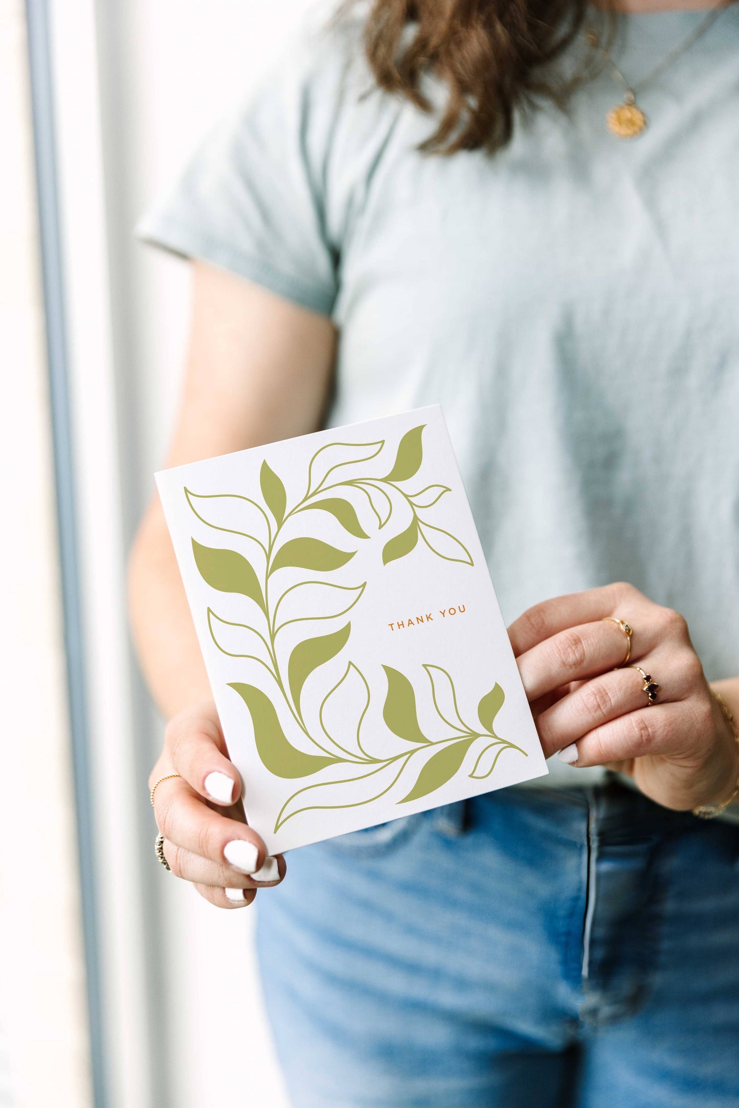Line & Kind Paper - Thank You - Leafy Vine