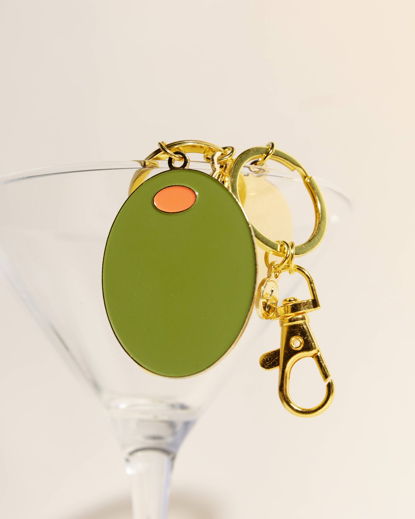Mel Andrel - Olive Enamel Keychain & Bag Charm