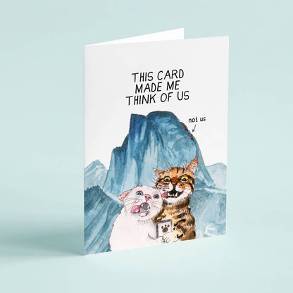 Liyana Studio - Cats Couple Adventure Funny Anniversary Card