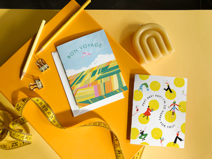 Karen Schipper - Bon Voyage Fields - Timeless Congratulations Card