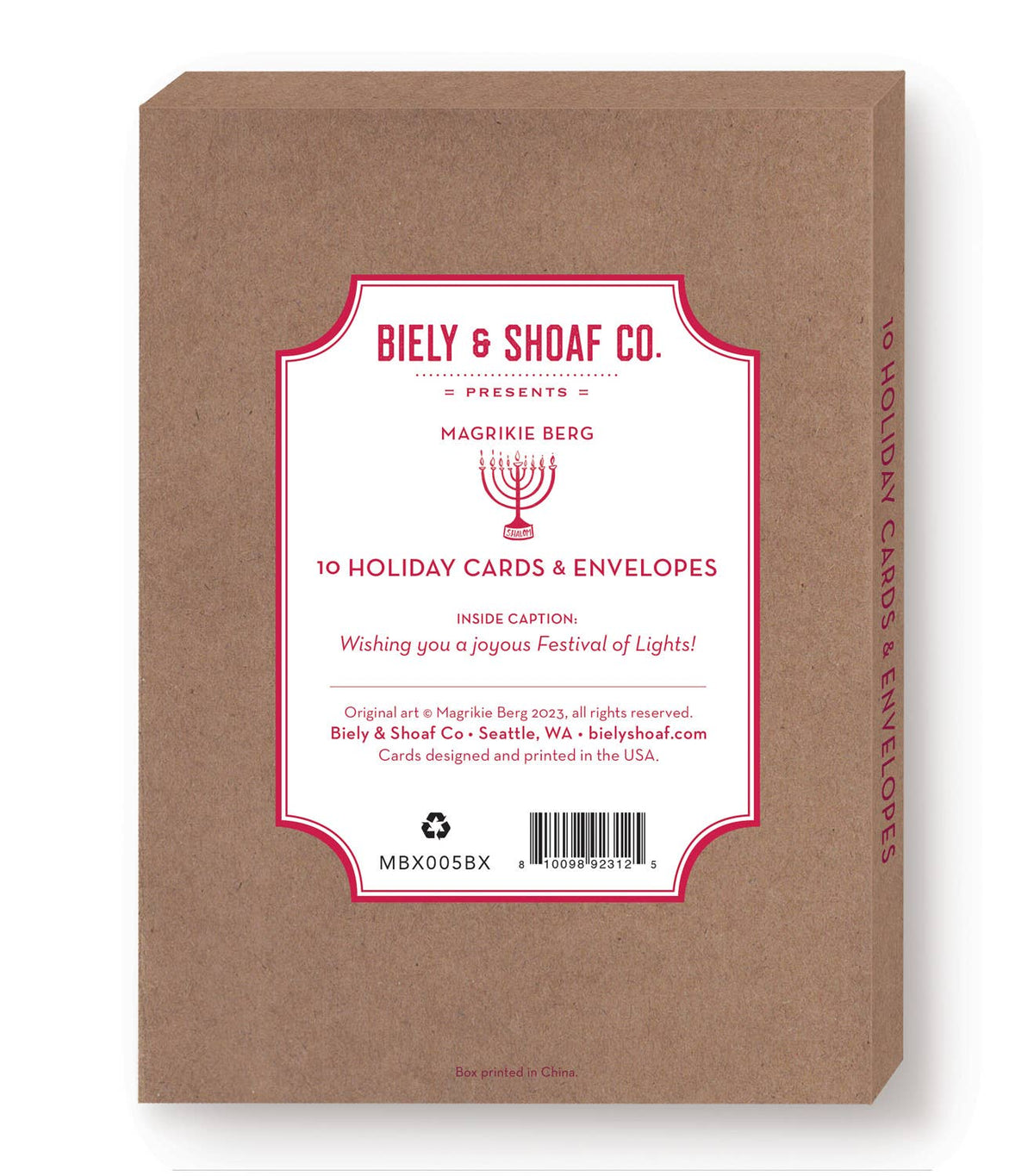 Biely & Shoaf - Happy Hanukkah Boxed Holiday Cards - Set of 10