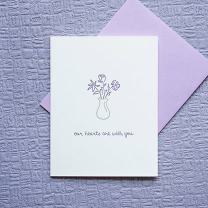 Albertine Press - Our Hearts Are With You Greeting Card