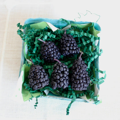 Happy Organics - Blackberry Beeswax Birthday Candles: 10