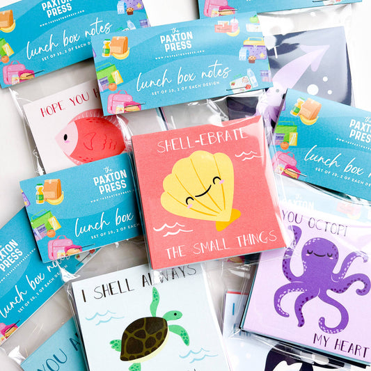 The Paxton Press - Lunch Box Notes - Sea Creatures