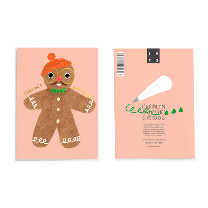 Carolyn Suzuki - GINGERBREAD GUY - Holiday Card