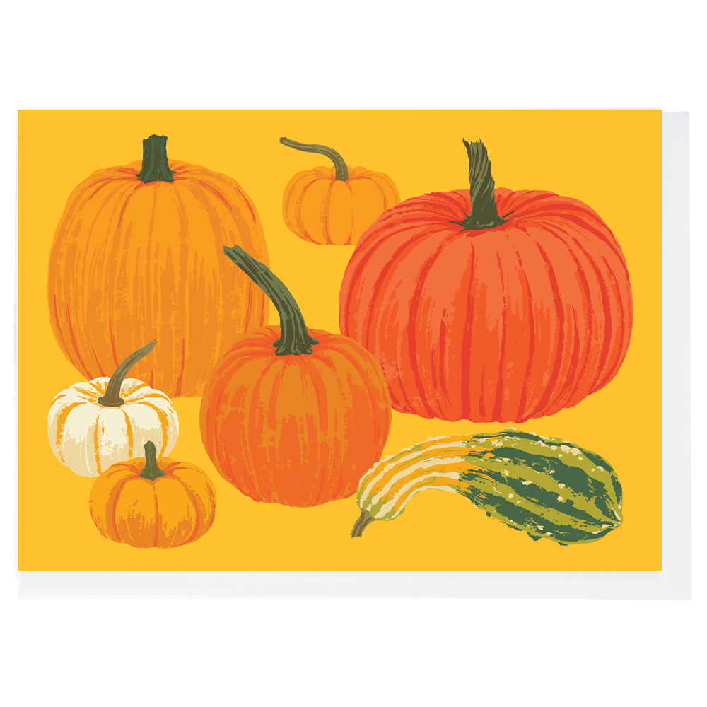Smudge Ink - Pumpkins & Squash Note Card: Single Card