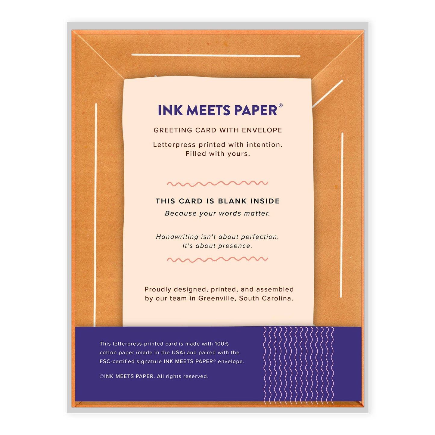 INK MEETS PAPER - Today, Tomorrow, Always - single love card