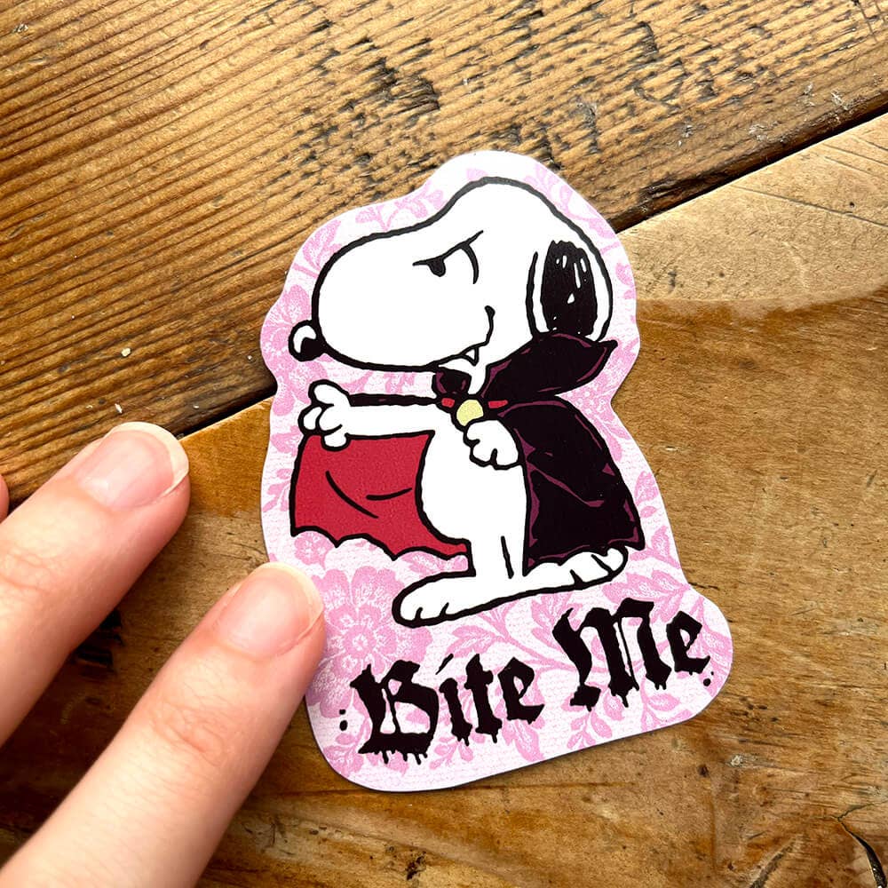 Apply Stickers - Vampire Snoopy - Die-Cut Sticker (Halloween, Spooky)