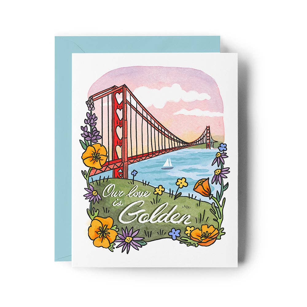 Brenna Daugherty Illustration - San Francisco Valentine Love Card: Default Title