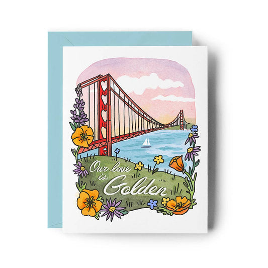 Brenna Daugherty Illustration - San Francisco Valentine Love Card: Default Title