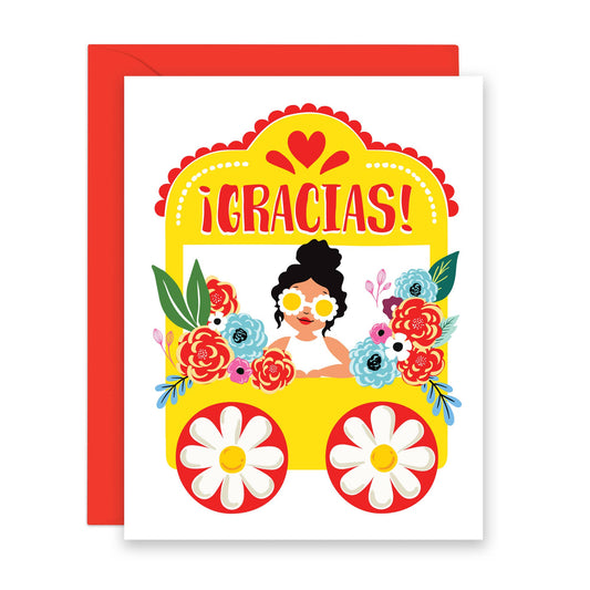 Lucy Loves Paper - Flower Shop Gracias | Thank You Card in Spanish (A2)