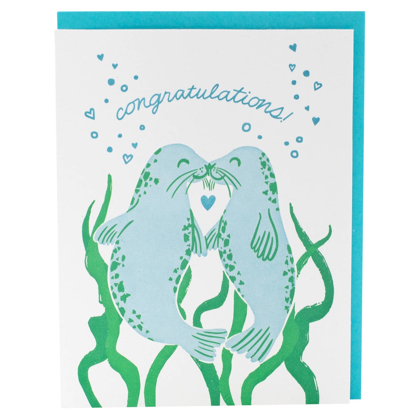 Smudge Ink - Sealed With A Kiss Wedding Card