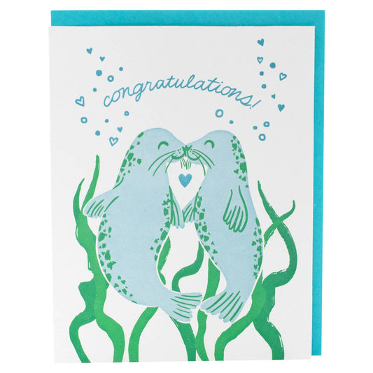 Smudge Ink - Sealed With A Kiss Wedding Card