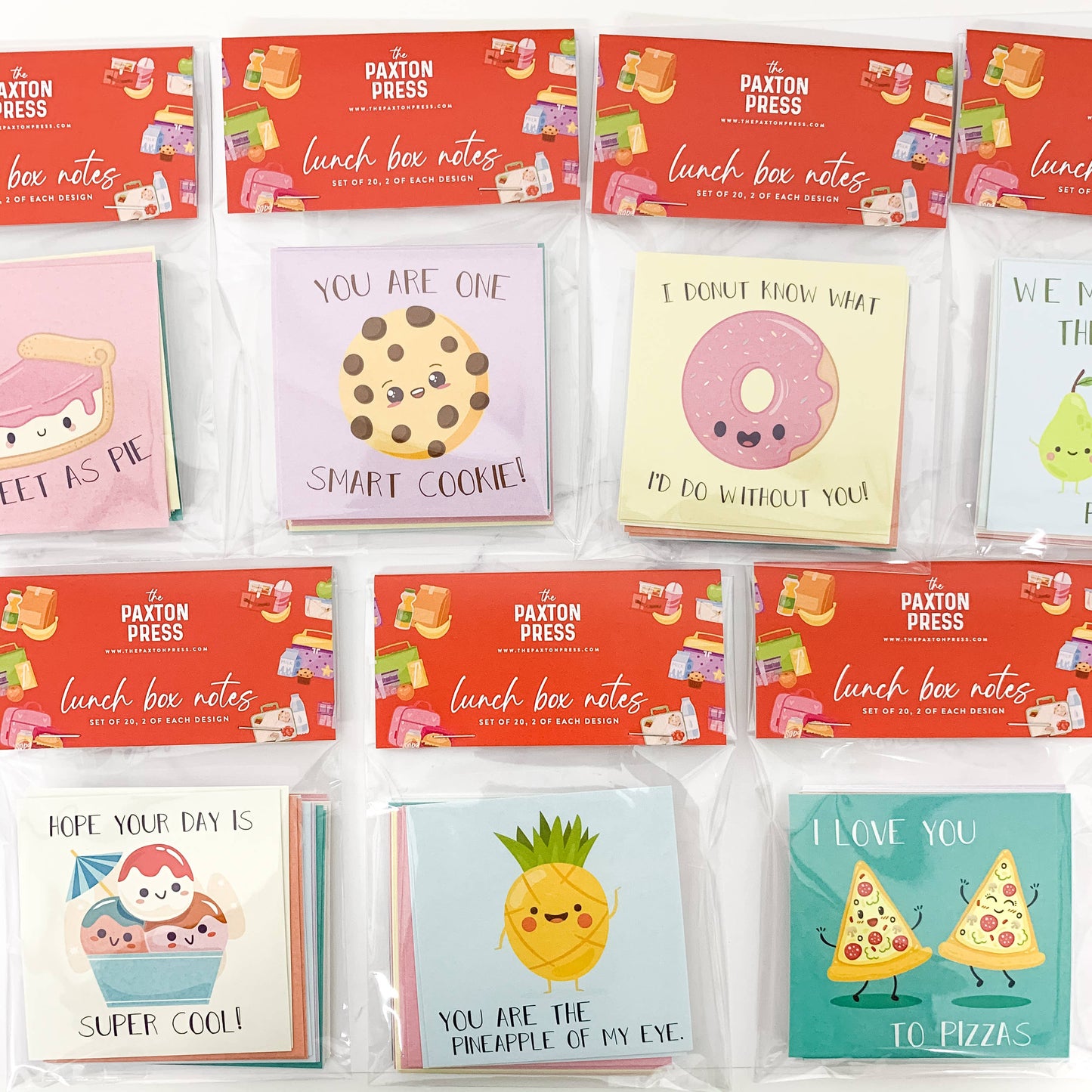 The Paxton Press - Lunch Box Notes - Cute Foods