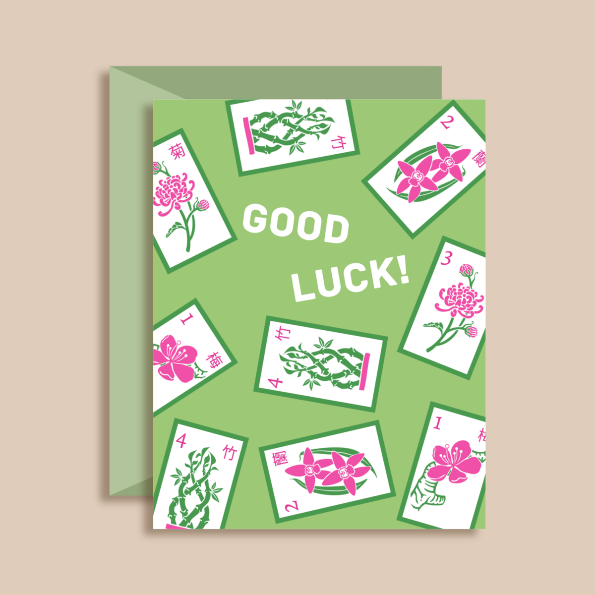 Painting With James - Mahjong Good Luck Greeting Card
