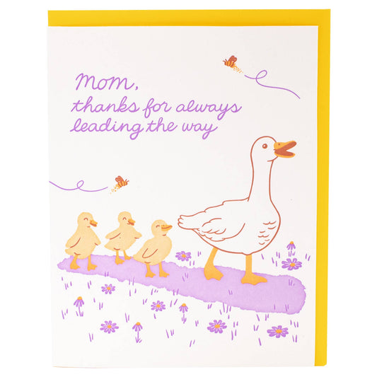 Smudge Ink - Fluffy Ducklings Mom Card