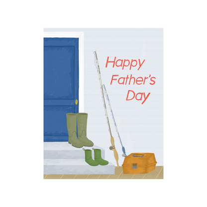 Courtney Beyer Design - Fishing Fathers Day Greeting Card