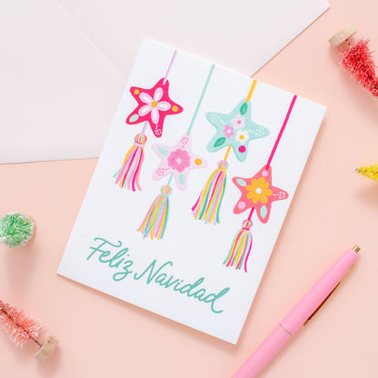 Isabella MG - Navidad Ornaments - Feliz Navidad Greeting Card