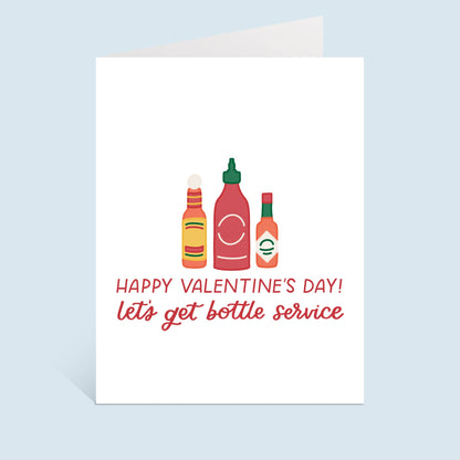 Just Follow Your Art - Bottle Service Hot Sauce Valentine's Day Card | Valentines