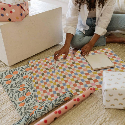 Ramona & Ruth - Check Gift Wrap | Roll