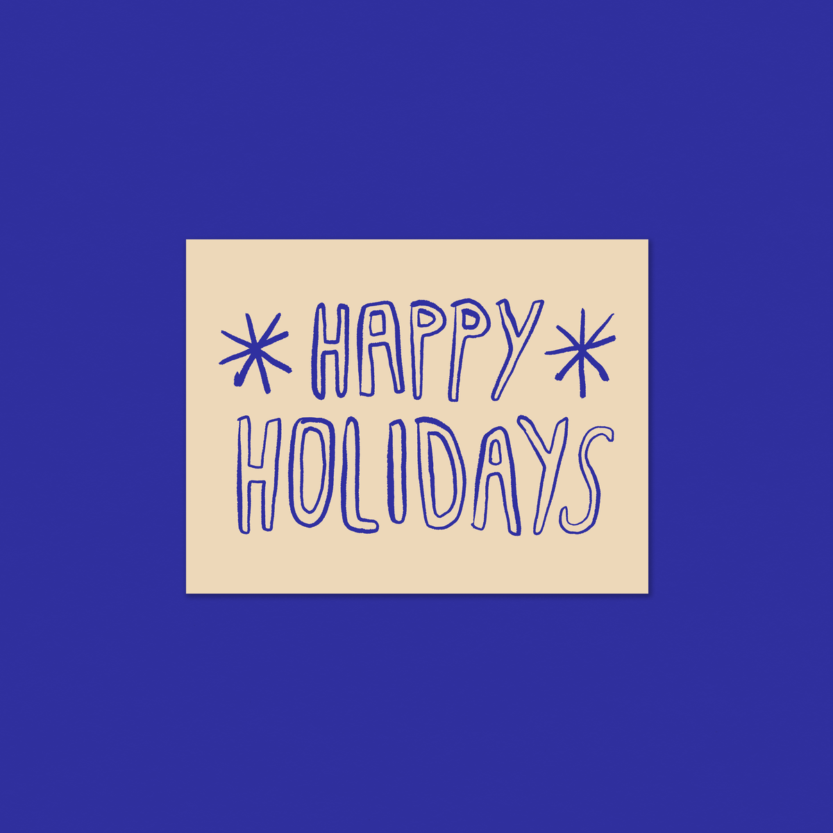 Gab Art & Design - Happy holidays no. 2 - greeting card: White