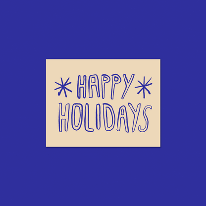 Gab Art & Design - Happy holidays no. 2 - greeting card: White
