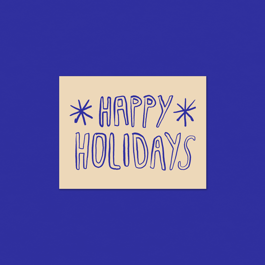 Gab Art & Design - Happy holidays no. 2 - greeting card: White