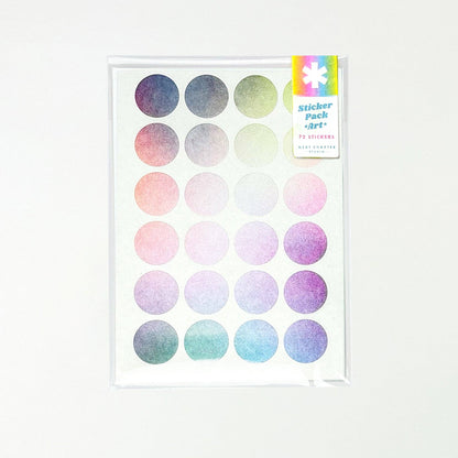 Next Chapter Studio - Sticker Pack - 1" Circles - Art: No Hanger / Smiley Faces