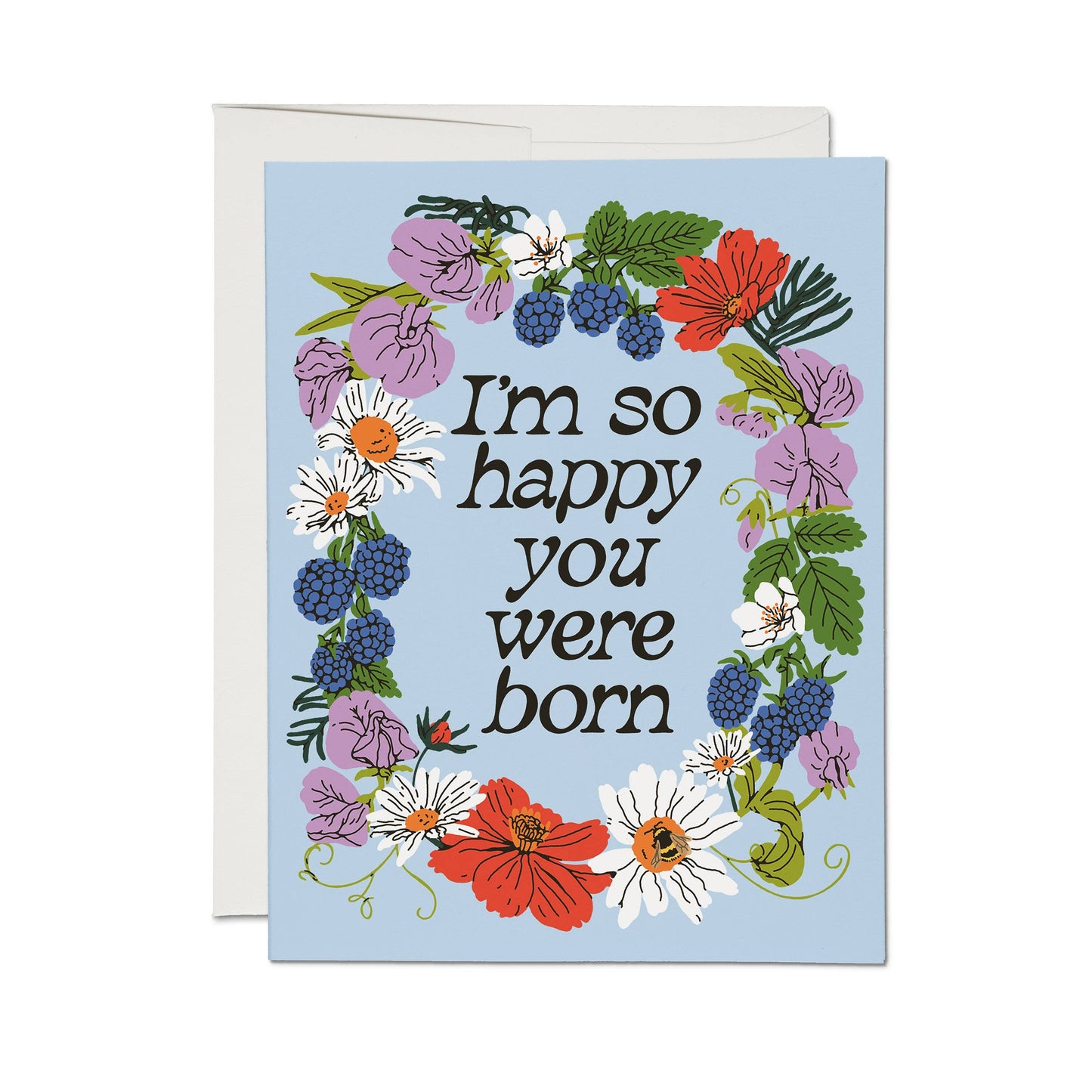 Red Cap Cards - Full Circle greeting card: Single
