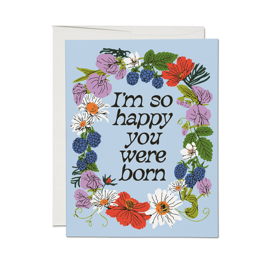 Red Cap Cards - Full Circle greeting card: Single