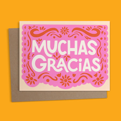 Ana Peake - Gracias - Thank you Papel Picado Spanish