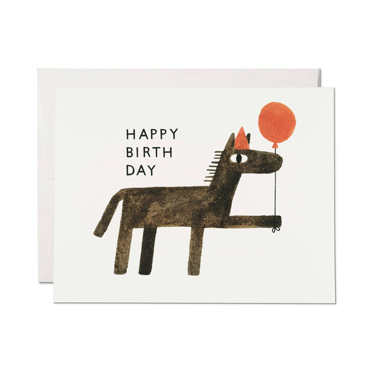 Red Cap Cards - Balloon Wishes greeting card: Single