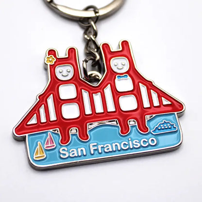 Tomoko M - San Francisco Landmarks Keychains: 1. Golden Gate Twins