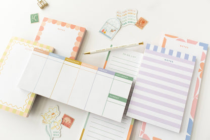 Line & Kind Paper - Weekly Desk Planner Notepad