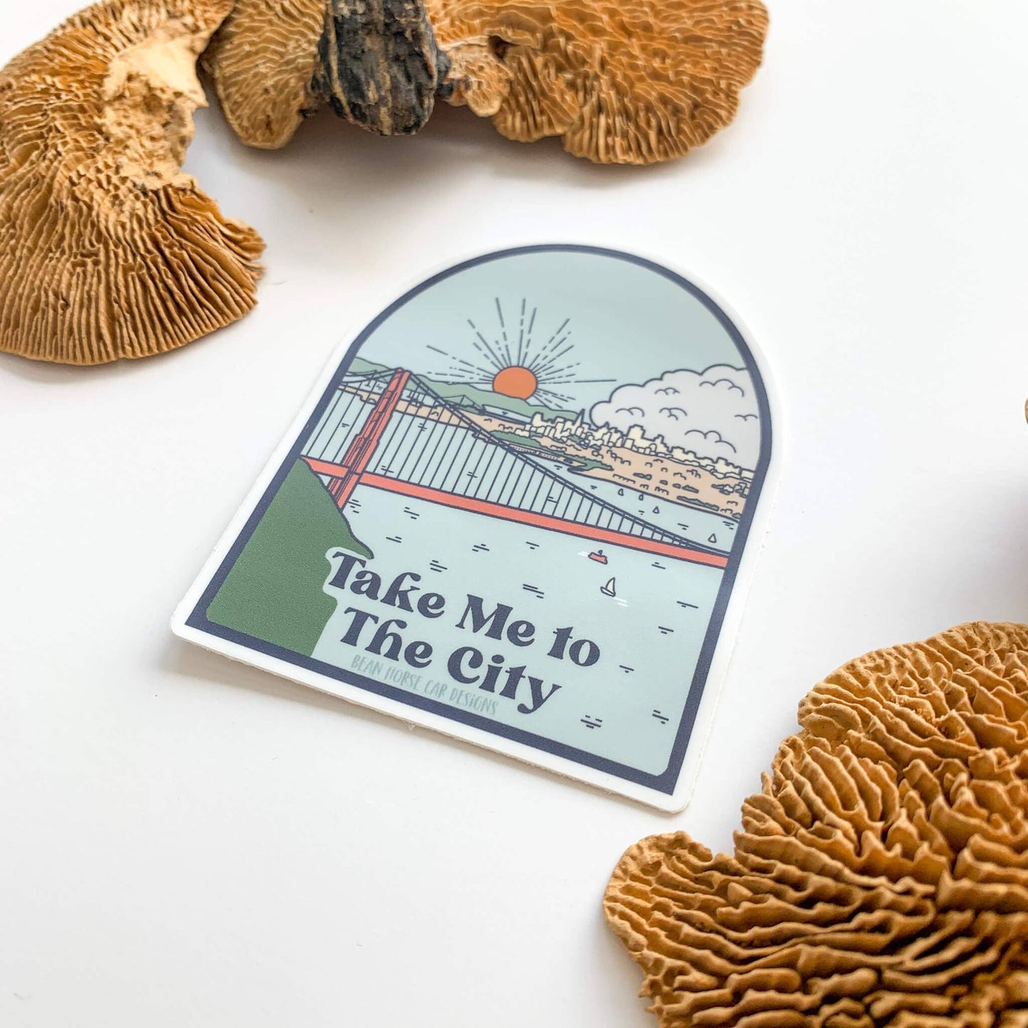 Bean Horse Car - Take Me To The City Sticker