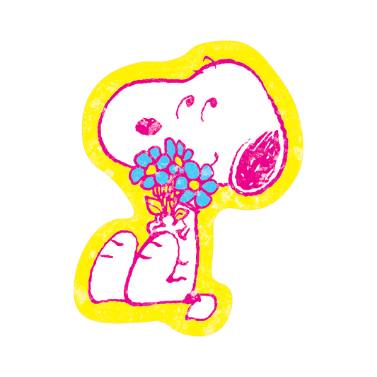 Apply Stickers - Snoopy's Bouquet - Die-Cut Sticker (Mother's Day)