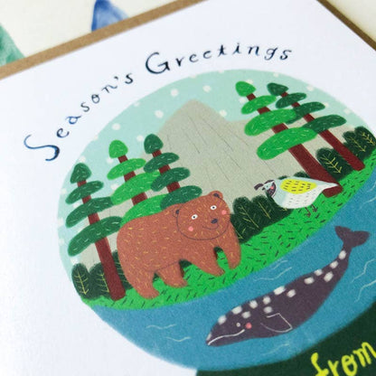 Honeyberry Studios - Northern California Snow Globe Holiday