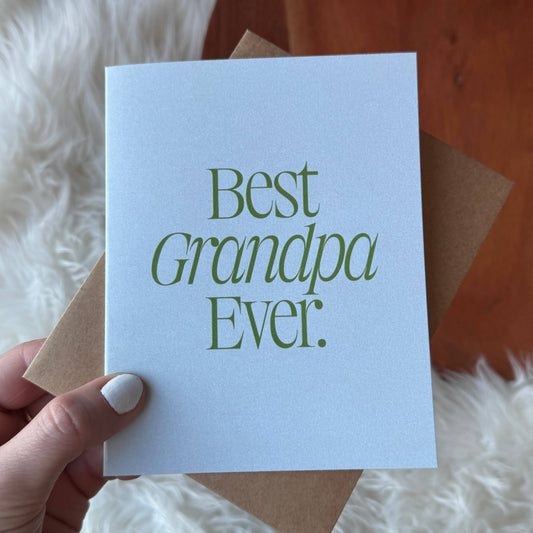 Big Moods - Best Grandpa Ever Father's Day Card
