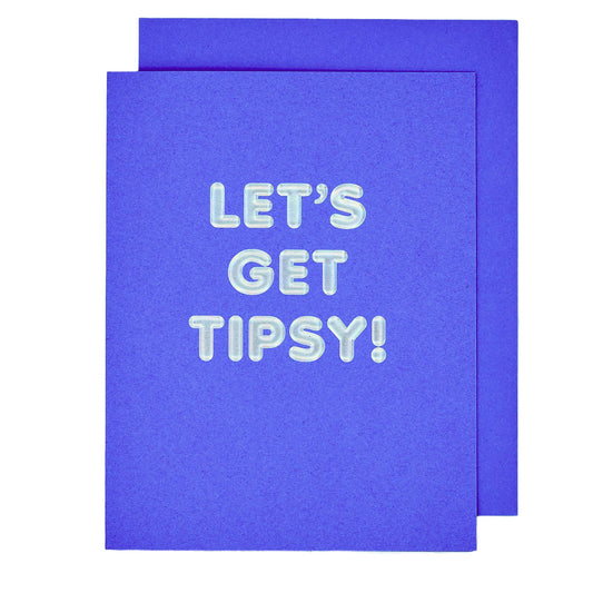 The Social Type - Lets Get Tipsy Congrats Card