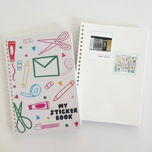 The Paper + Craft Pantry - Spiral Sticker Book: Colorful Stationery Doodles
