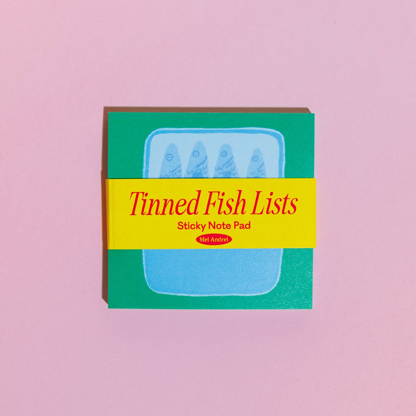 Mel Andrel - Tinned Fish Lists Sticky Notes