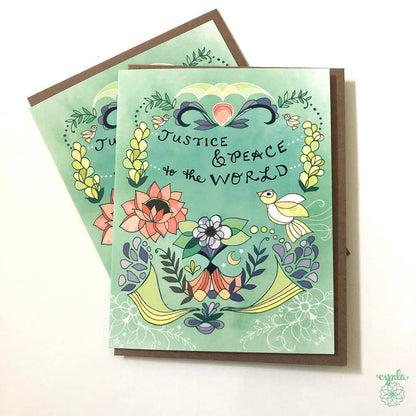 Cynla - Justice and Peace Card - holiday cards, New Year