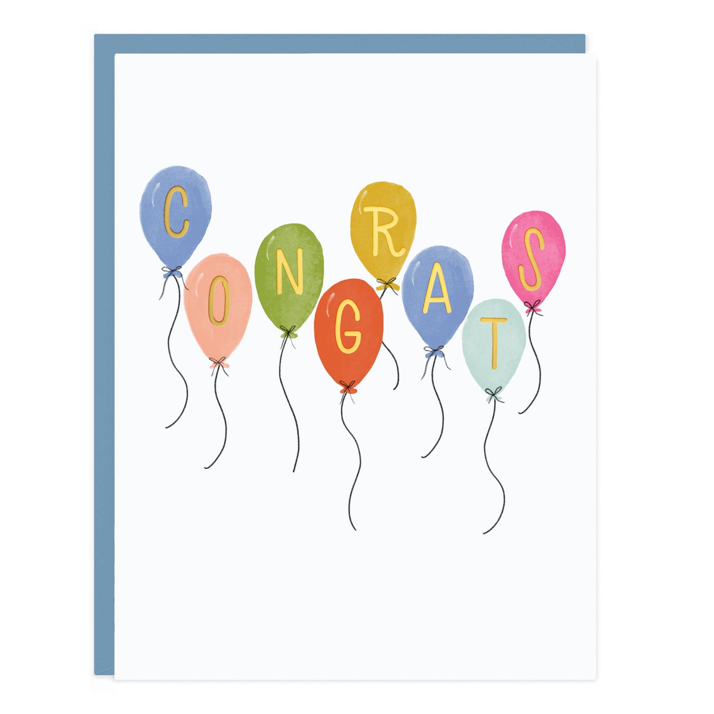 Ramona & Ruth - Congrats Balloons Card