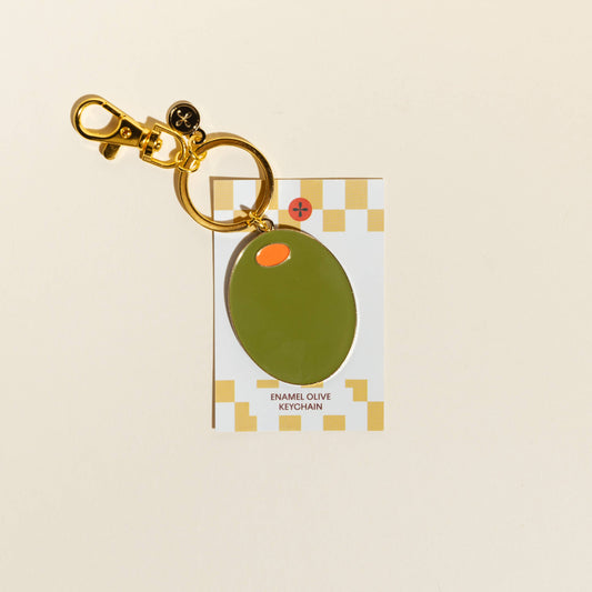 Mel Andrel - Olive Enamel Keychain & Bag Charm