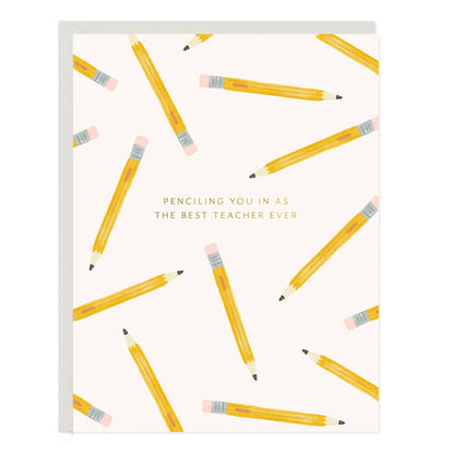 Ramona & Ruth - Pencil Teacher Card
