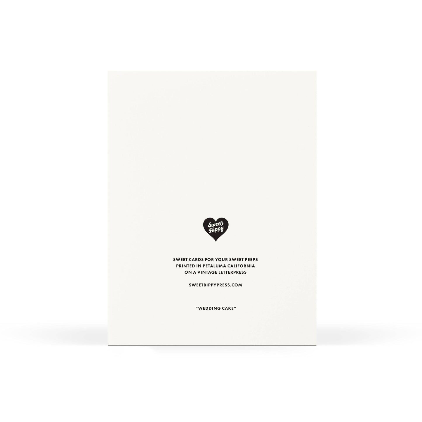 Sweet Bippy Press - Wedding Cake Foil Card