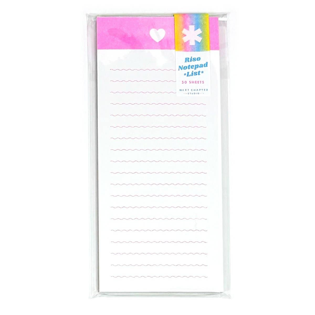Next Chapter Studio - Riso Notepad - Icon Lists: Riso Heart