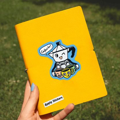 Apply Stickers - Cafecito? - Die-Cut Sticker