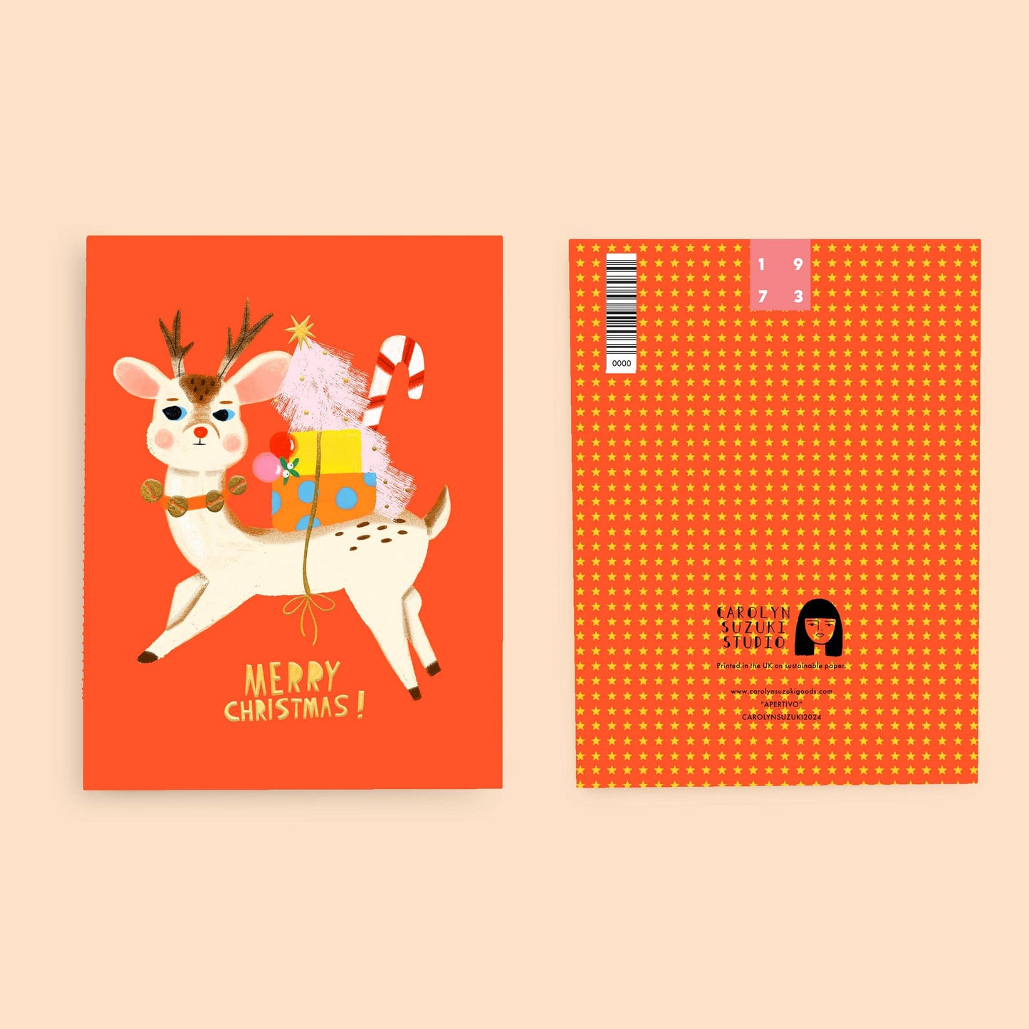 Carolyn Suzuki - XMAS DELIVERY - Holiday Card Box Set of 6